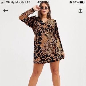 ASOS DESIGN curve wrap mini dress